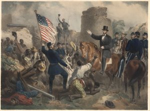 Lincoln a City Point, pub. 1865 da American School