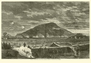 Lookout Mountain, dalle opere federali su Chattanooga Creek, novembre 1863 da American School
