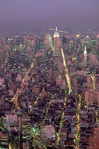 Manhattan di notte da American School