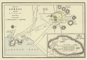 Mappa di Atene e dei suoi dintorni; L