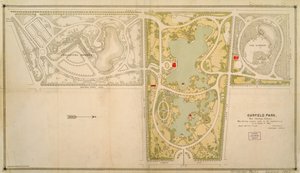 Mappa del Garfield Park, Chicago, Illinois da American School