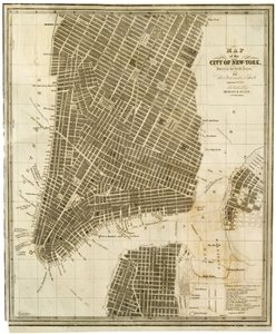 Mappa della città di New York [a Manhattan, fino alla 36ª strada] da American School