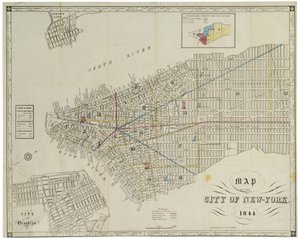Mappa della città di New York da American School