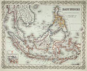 Mappa delle Indie Orientali da American School