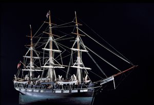 Modello di una nave baleniera del XVIII secolo