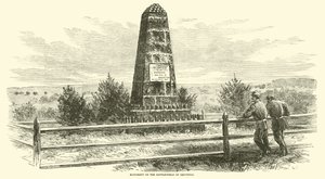 Monumento sul campo di battaglia di Groveton, agosto 1862 da American School