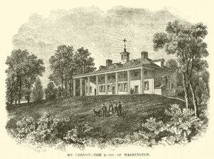 Mount Vernon, la casa di Washington (incisione) da American School