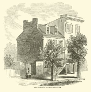Casa di Mrs Surratt, Washington, aprile 1865 da American School
