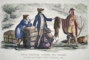 Commercio di pellicce dei nativi americani
