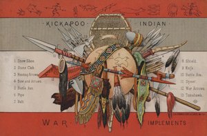 Strumenti di guerra dei nativi americani da American School