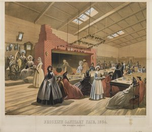 Cucina del New England, Brooklyn Sanitary Fair, 1864 da American School