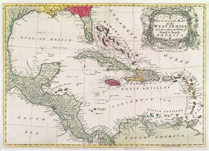 Nuova e accurata mappa delle Indie Occidentali