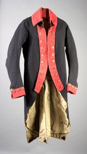 Cappotto da ufficiale (lana, lino e metallo) da American School