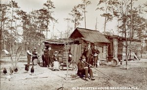 Vecchia casa di squatter vicino a Ocala, Florida, c.1880 da American School