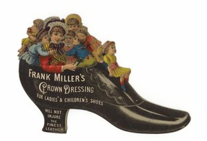 Vecchia donna in una scarpa da American School