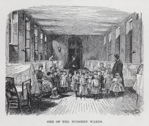 Uno dei reparti della nursery (litografia) da American School