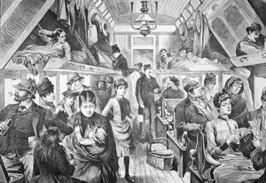 Carrozza aperta del treno americano da American School