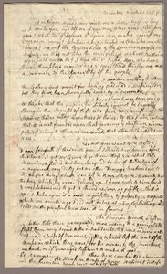 Pagina 1, Lettera di Abigail Adams a John Adams, 31 marzo - 5 aprile 1776 (inchiostro su carta) da American School