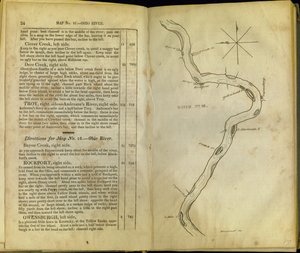 Pagine da The Western Pilot..., di Samuel Cummings, pubblicato da G. Conclin, Cincinnati, 1847