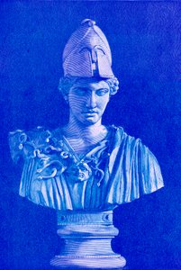 Pallade Atena, illustrazione da History of Greece di Victor Duruy, pubblicato nel 1890