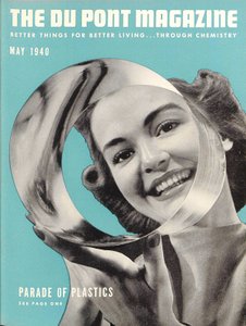 Parata delle plastiche, copertina della rivista DuPont, maggio 1940 da American School