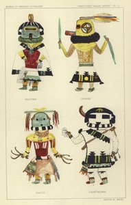Pautiwa, Cipikne, Hakto, Caiastacana (litografia a colori) da American School