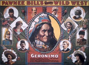Poster del Wild West storico di Pawnee Bill da American School
