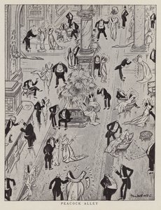 Peacock Alley, vignetta che prende in giro la moda ostentata dell