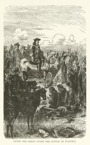 Pietro il Grande dopo la Battaglia di Poltava da American School