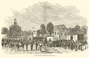 Saccheggio a Hagerstown, luglio 1864 da American School