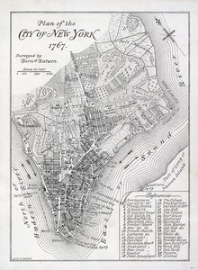 Piano della città di New York nel 1767