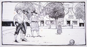 Giocare a bocce a New Amsterdam nel XVII secolo da American School