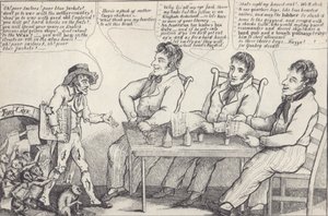 Cartone politico alla vigilia della guerra del 1812, c.1812