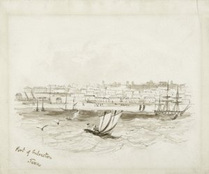 Porto di Galveston, Texas, fine 1800