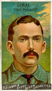 Ritratto di Fred Dunlap, Pittsburgh Alleghenys, 1887 da American School