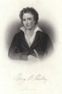 Ritratto di Percy Bysshe Shelley da American School