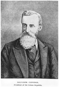 Ritratto di Salvador Cisneros Betancourt (1828-1914) da The Story of Cuba di Murat Halstead, pubblicato nel 1898 da American School