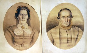 Ritratto di un marito e una moglie da American School