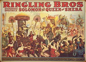 Poster pubblicitario del circo 