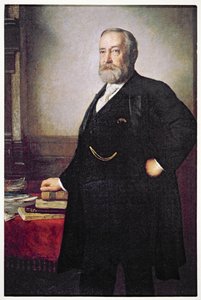Poster elettorale del presidente Benjamin Harrison da American School