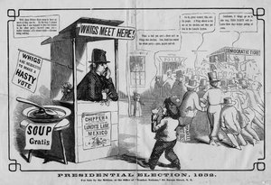 Elezione presidenziale, 1852, pubblicato da Thomas W Strong, New York, 1852 da American School