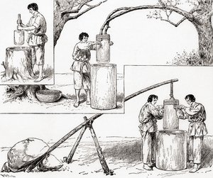 Modi primitivi di macinare il grano, da 