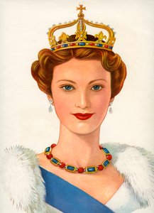 Regina con corona reale da American School