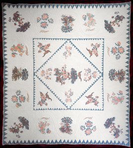 Trapunta in Broderie Perse, c.1800