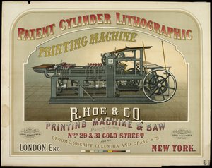 R. Hoe & Co. Fabbricanti di macchine da stampa e seghe da American School