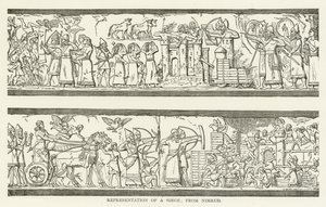 Rappresentazione di un assedio; da Nimrud