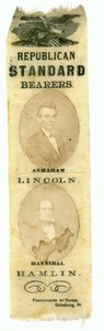 Portatori di standard repubblicani, Abraham Lincoln e Hannibal Hamlin, 1860 da American School