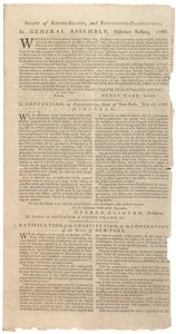 Risoluzioni che stampano la proposta di emendamenti alla Costituzione dello Stato di New York, ottobre 1788 da American School