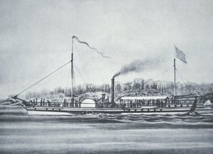 Il battello a vapore di Robert Fulton, il 