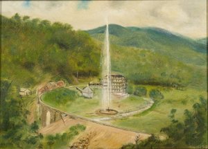 Round Knob Inn e la fontana da American School